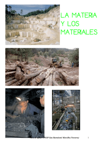 la materia y los materiales