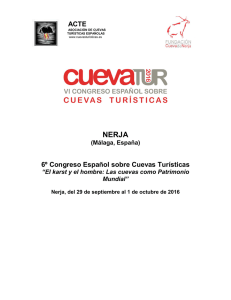 ACTE 6º Congreso Español sobre Cuevas Turísticas