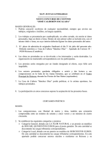 XLIV JUSTAS LITERARIAS XXXVI CONCURSO DE CUENTOS