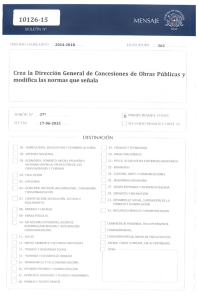 Crea la Dirección General de Concesiones de Obras Públicas y