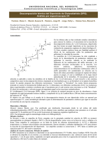 Descomposición térmica del Diperóxido de Glutaraldehído (DPG