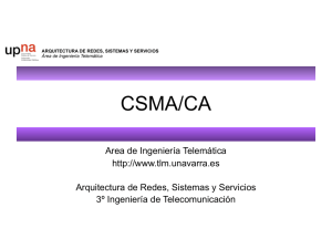 CSMA/CA - Área de Ingeniería Telemática
