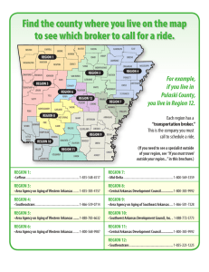 Find the county where you live on the map to see which broker to