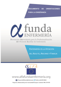 ENFERMERÍA EN LA ATENCIÓN DEL ADULTO,ANCIANO Y FAMILIA