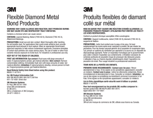 Flexible Diamond Metal Bond Products Produits flexibles de