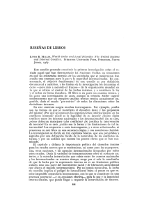 RESEÑAS DE LIBROS LINDA B. MILLER, World Order and Local