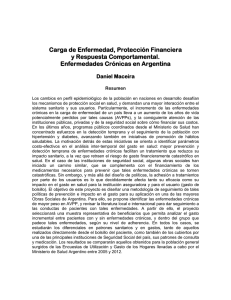 Carga de Enfermedad, Protección Financiera y Respuesta