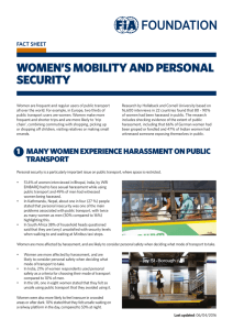 women`s mobility and personal security