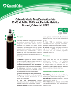 Cable de Media Tensión, Al, 35 kV, XLP