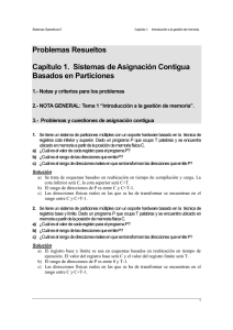 Problemas Resueltos Capítulo 1. Sistemas de Asignación Contigua