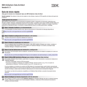 IBM InfoSphere Data Architect Guía de inicio rápido