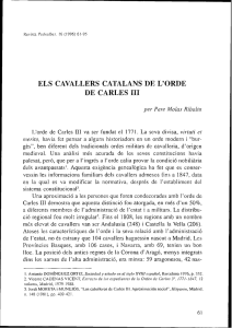 els cavallers catalans de l`orde de carles i11