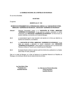 DECRETO AN N°. 7319 DEC - Asamblea Nacional de Nicaragua