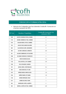 resultados credicofh formación 1er semestre 2016