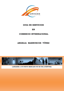 GUIA DE SERVICIOS EN COMERCIO INTERNACIONAL ARGELIA