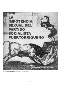 La Impotencia Sexual del Partido Socialista Puertorriqueño