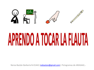 aprendo a tocar la flauta - Asociación Navarra de Autismo