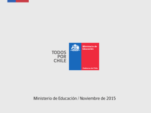 Ministerio de Educación / Noviembre de 2015