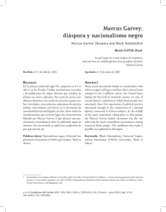 Marcus Garvey: diáspora y nacionalismo negro