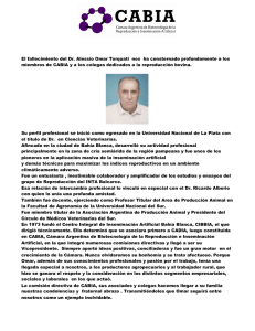 El fallecimiento del Dr. Alessio Omar Torquati nos ha consternado