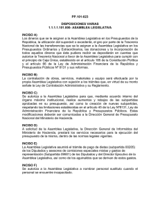 Disposiciones Varias - Ministerio de Hacienda