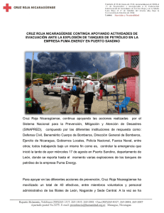 cruz roja nicaragüense continúa apoyando actividades de