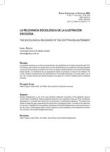 La relevancia sociológica de la Ilustración escocesa