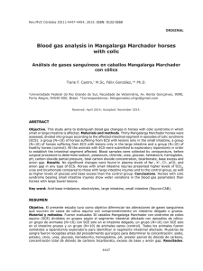 Blood gas analysis in Mangalarga Marchador horses with colic