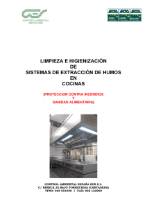 limpieza e higienización de sistemas de extracción de humos en