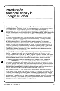 Introducción - América Latina y la Energía Nuclear