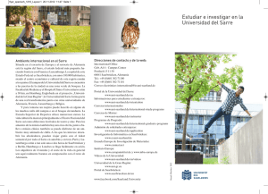 Estudiar e investigar en la Universidad del Sarre