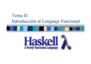 El lenguaje funcional Haskell