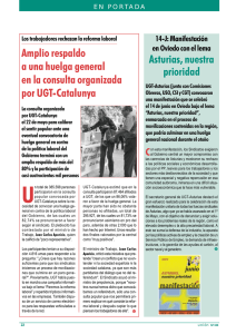 Asturias, nuestra prioridad Amplio respaldo a una huelga general