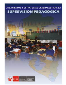 Lineamientos y estrategias generales para la Supervisión Pedagógica