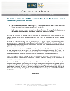 La Junta de Gobierno del IPAB nombró a Raúl Castro