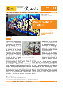Música contra las injusticias - Ministerio de Educación, Cultura y