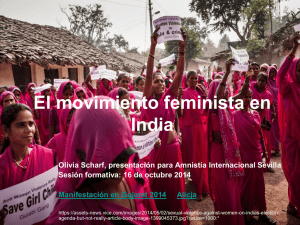 El movimiento feminista en India