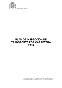 Plan de Inspección de Transporte por Carretera