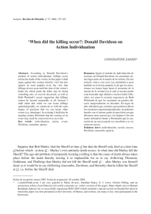 `When did the killing occur?: Donald Davidson on Action Individuation