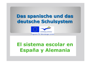 El sistema escolar en España y Alemania