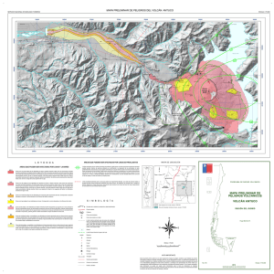 Mapa de peligros del volcán Antuco