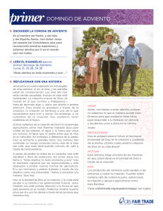 primer DOMINGO DE ADVIENTO - Catholic Relief Services Fair Trade