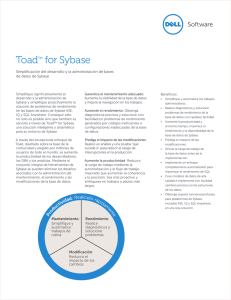 Toad™ for Sybase