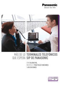 Terminales Telefónicos siP de Panasonic más de lo que espeRA