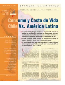 Consumo y Costo de Vida Chile Vs. América Latina