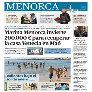 Marina Menorca invierte 200.000 € para recuperar la