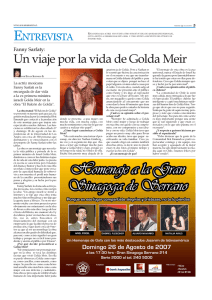 Un viaje por la vida de Golda Meir