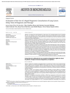 Evaluation of the Use of a Rapid Diagnostic Consultation of Lung