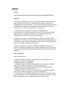 ANÁLISIS ESPECTRAL DE PELÍCULAS MAMOGRÁFICAS