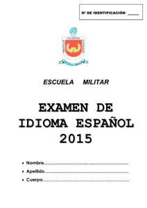examen de idioma español 2015